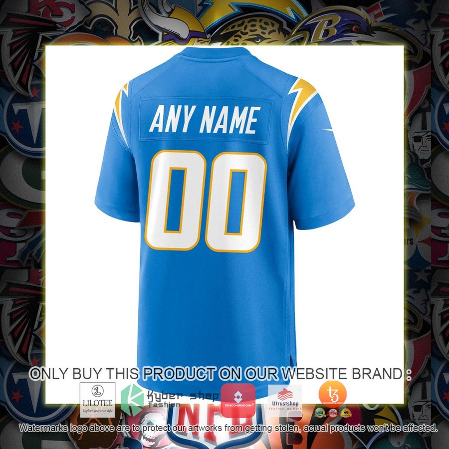 HOT Los Angeles Chargers Nike Powder Blue Personalized Football Jersey 3 personalized los angeles chargers nike powder blue football jersey 3 30919