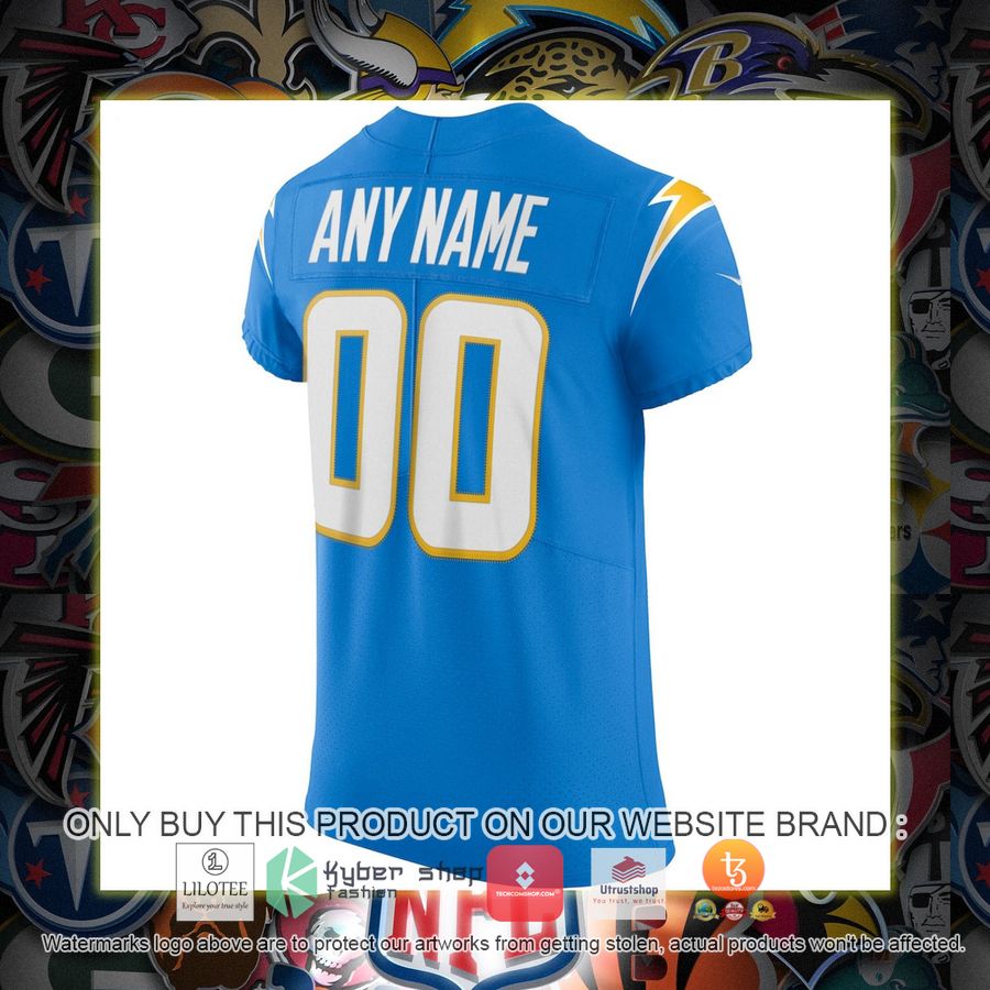 HOT Los Angeles Chargers Nike Vapor Elite Powder Blue Personalized Football Jersey 3 personalized los angeles chargers nike vapor elite powder blue football jersey 3 54008