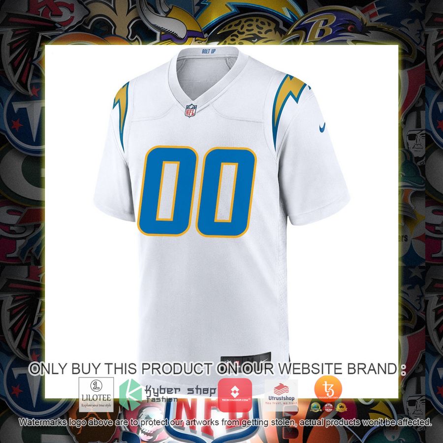 HOT Los Angeles Chargers Nike White Personalized Football Jersey 2 personalized los angeles chargers nike white football jersey 2 64425