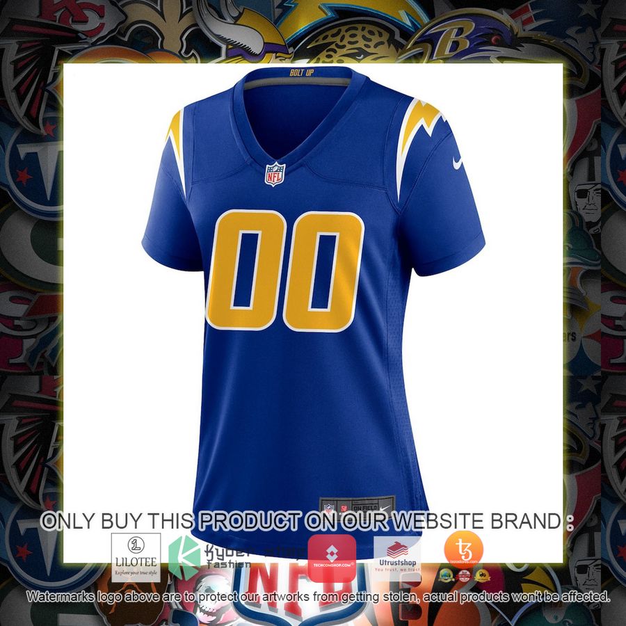 HOT Los Angeles Chargers Nike Women's Alternate Royal Personalized Football Jersey 2 personalized los angeles chargers nike womens alternate royal football jersey 2 57957