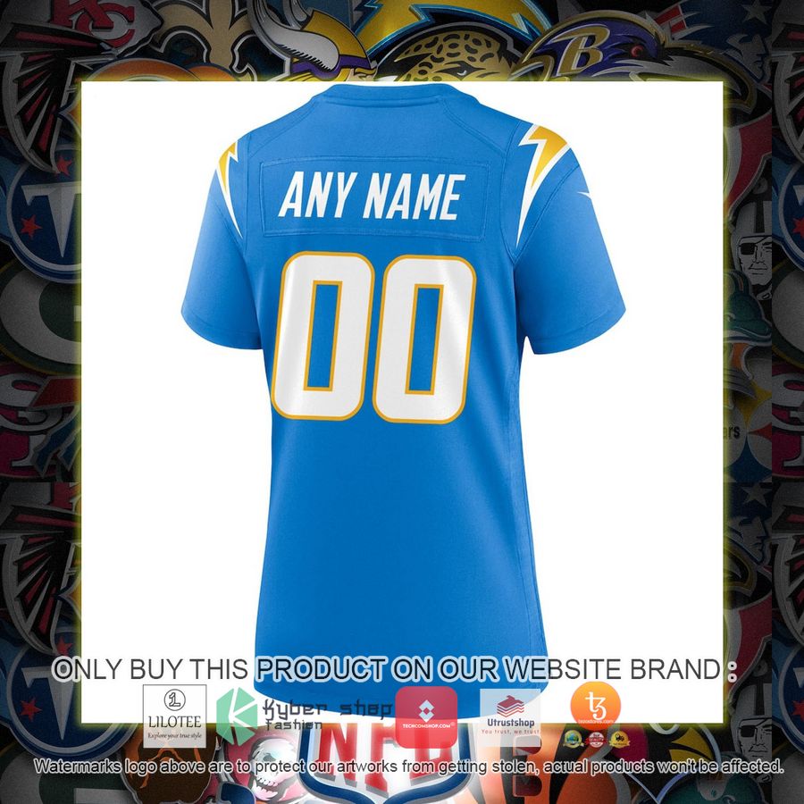 HOT Los Angeles Chargers Nike Women's Powder Blue Personalized Football Jersey 3 personalized los angeles chargers nike womens powder blue football jersey 3 31338