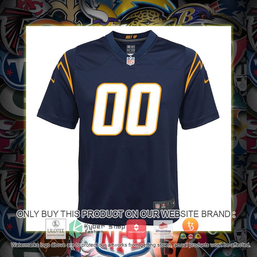 HOT Los Angeles Chargers Nike Youth Alternate Navy Custom Football Jersey Shirt 2 personalized los angeles chargers nike youth alternate navy football jersey 2 98477