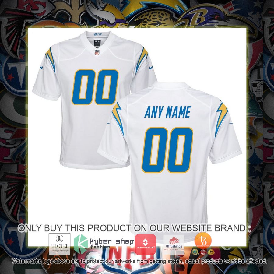 HOT Los Angeles Chargers Nike Youth White Personalized Football Jersey 7 personalized los angeles chargers nike youth white football jersey 1 43397