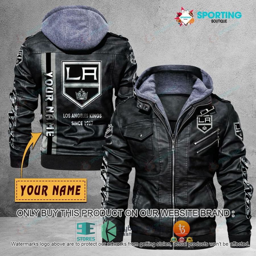 personalized los angeles kings since 1967 leather jacket 1 48506