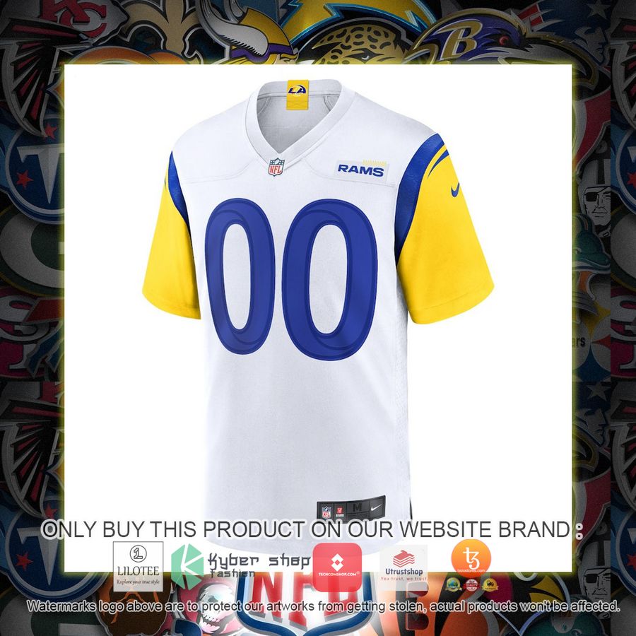 HOT Los Angeles Rams Nike Alternate White Personalized Football Jersey 2 personalized los angeles rams nike alternate white football jersey 2 97252