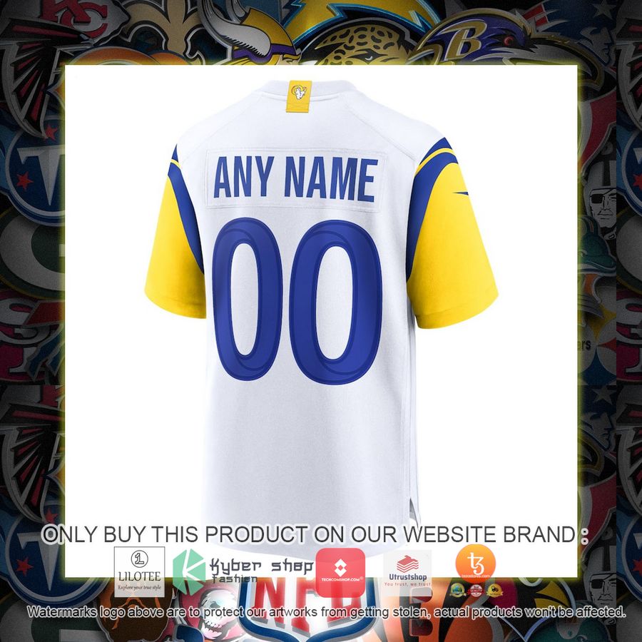 HOT Los Angeles Rams Nike Alternate White Personalized Football Jersey 3 personalized los angeles rams nike alternate white football jersey 3 57465