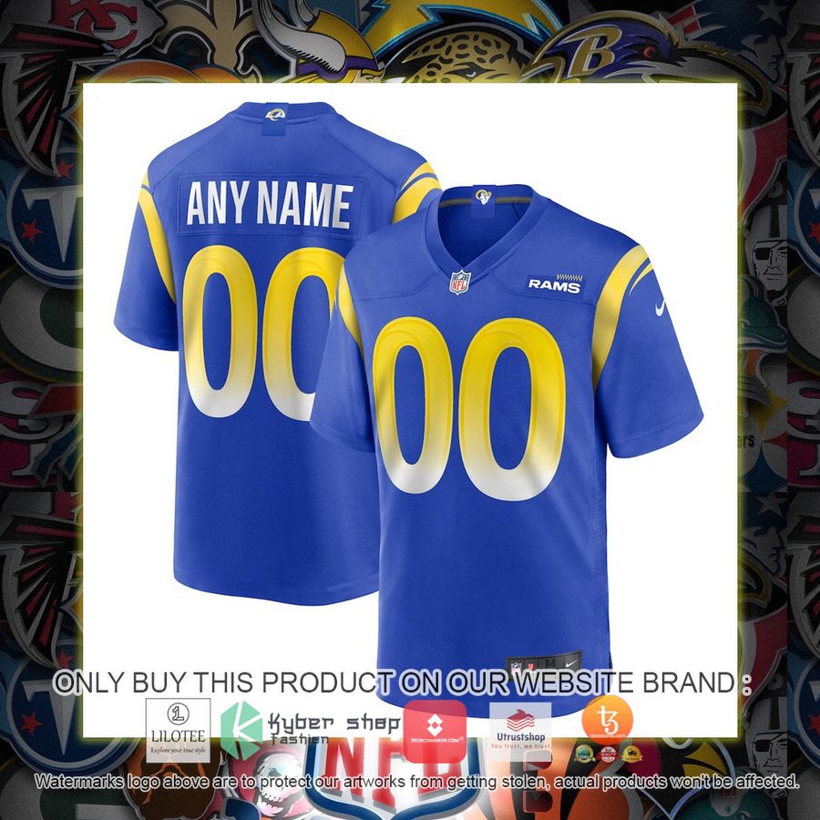 HOT Los Angeles Rams Nike Royal Personalized Football Jersey 1 personalized los angeles rams nike royal football jersey 1 14599