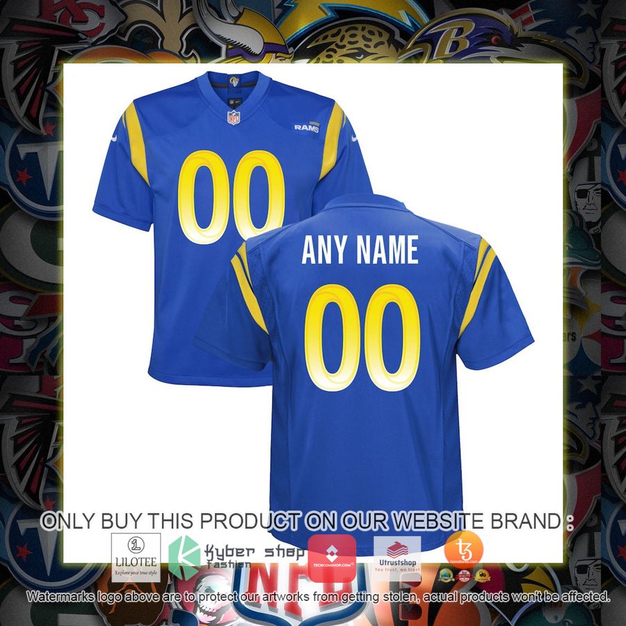 HOT Los Angeles Rams Nike Youth Royal Personalized Football Jersey 7 personalized los angeles rams nike youth royal football jersey 1 39808
