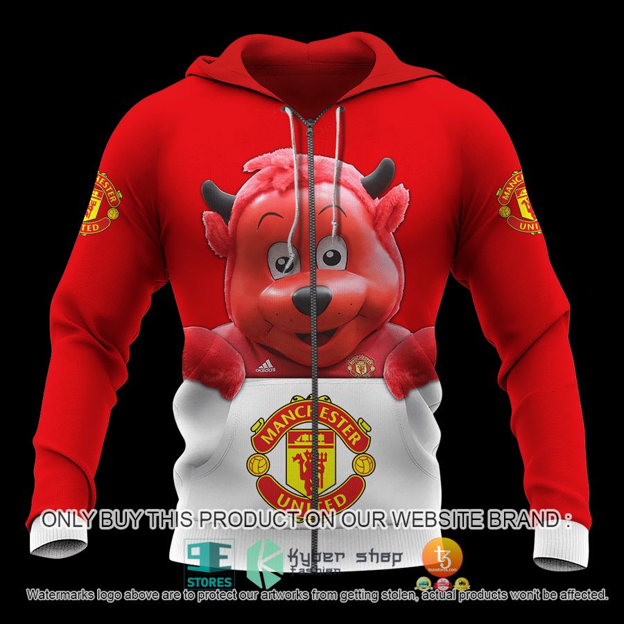 NEW Manchester United F.C Fred the Red red Shirt Custom Name Hoodie 5 personalized manchester united f c fred the red red 3d shirt hoodie 5 92251