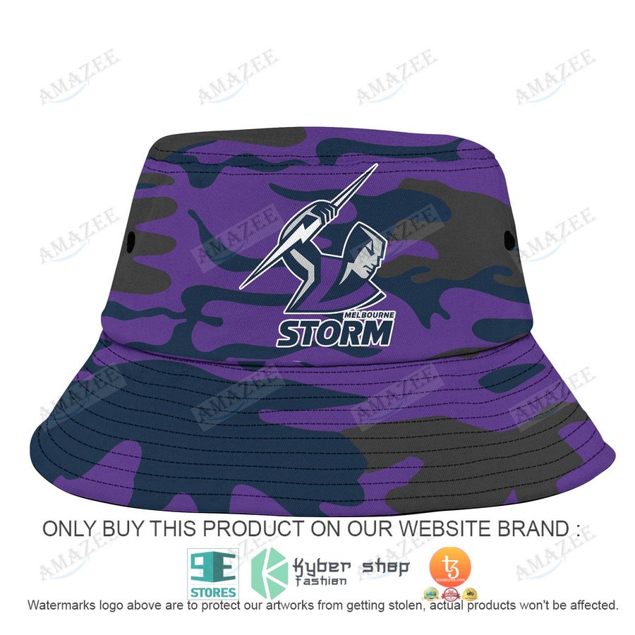 personalized melbourne storm camo bucket hat 1 24053