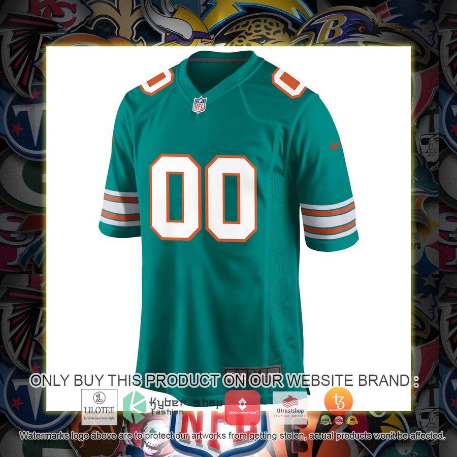 HOT Miami Dolphins Nike Alternate Aqua Personalized Football Jersey 2 personalized miami dolphins nike alternate aqua football jersey 2 68078