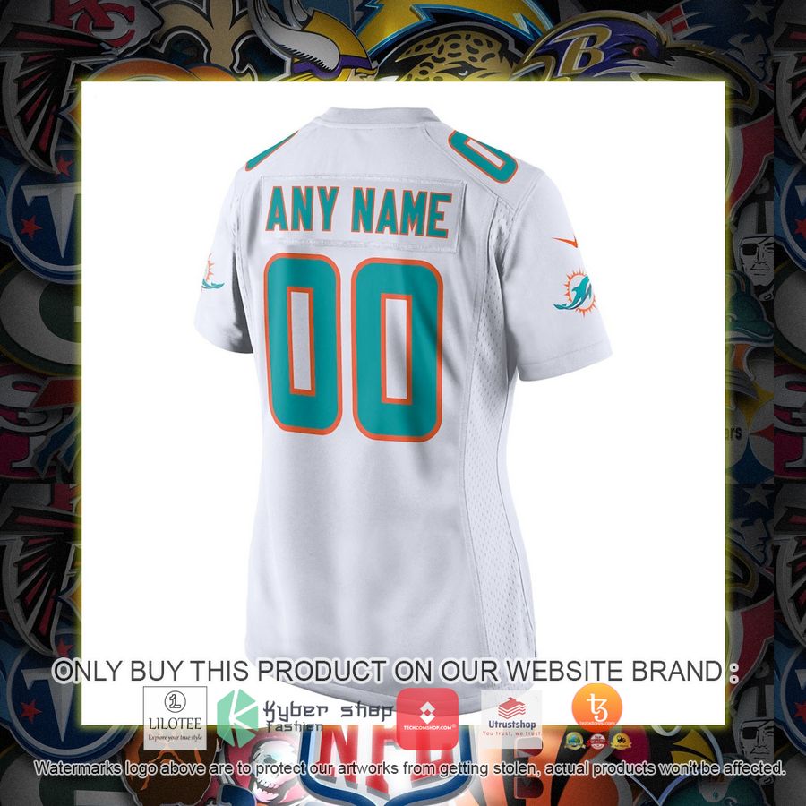 HOT Miami Dolphins Nike Women's White Personalized Football Jersey 3 personalized miami dolphins nike womens white football jersey 3 25029