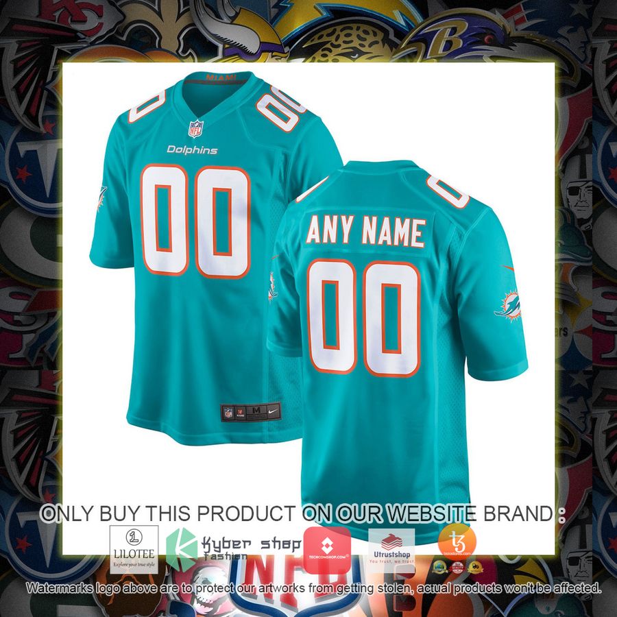 HOT Miami Dolphins Nike Youth Aqua Personalized Football Jersey 6 personalized miami dolphins nike youth aqua football jersey 1 13681
