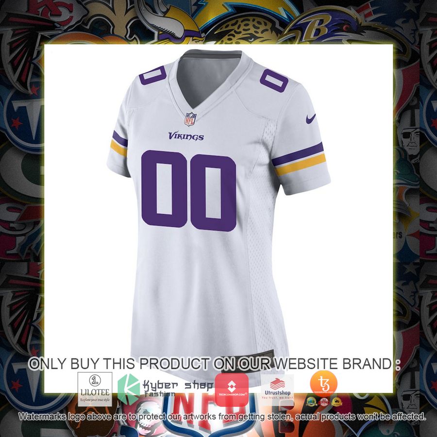 HOT Minnesota Vikings Nike Women's White Personalized Football Jersey 2 personalized minnesota vikings nike womens white football jersey 2 2480