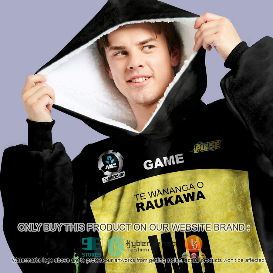 NEW Personalized Netball New Zealand ANZ Central Puls Fleece Hoodie Blanket 2 personalized netball new zealand anz central puls sherpa hoodie blanket 2 13048
