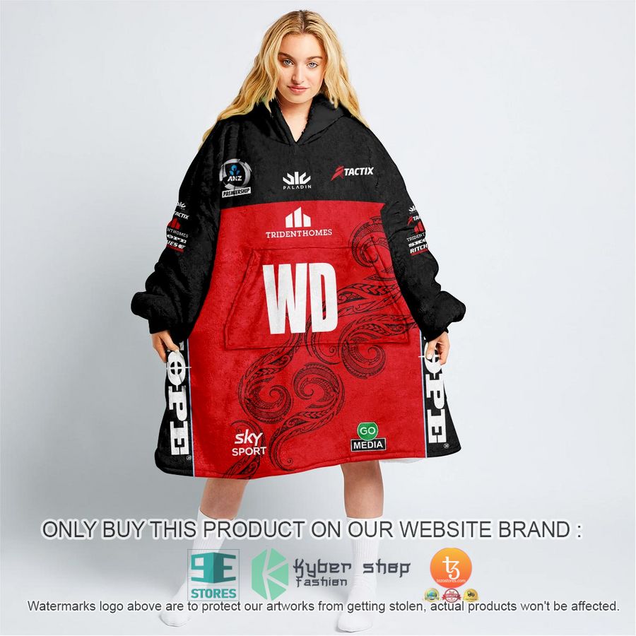 NEW Personalized Netball New Zealand ANZ Mainland Tactix Fleece Hoodie Blanket 11 personalized netball new zealand anz mainland tactix sherpa hoodie blanket 1 41251