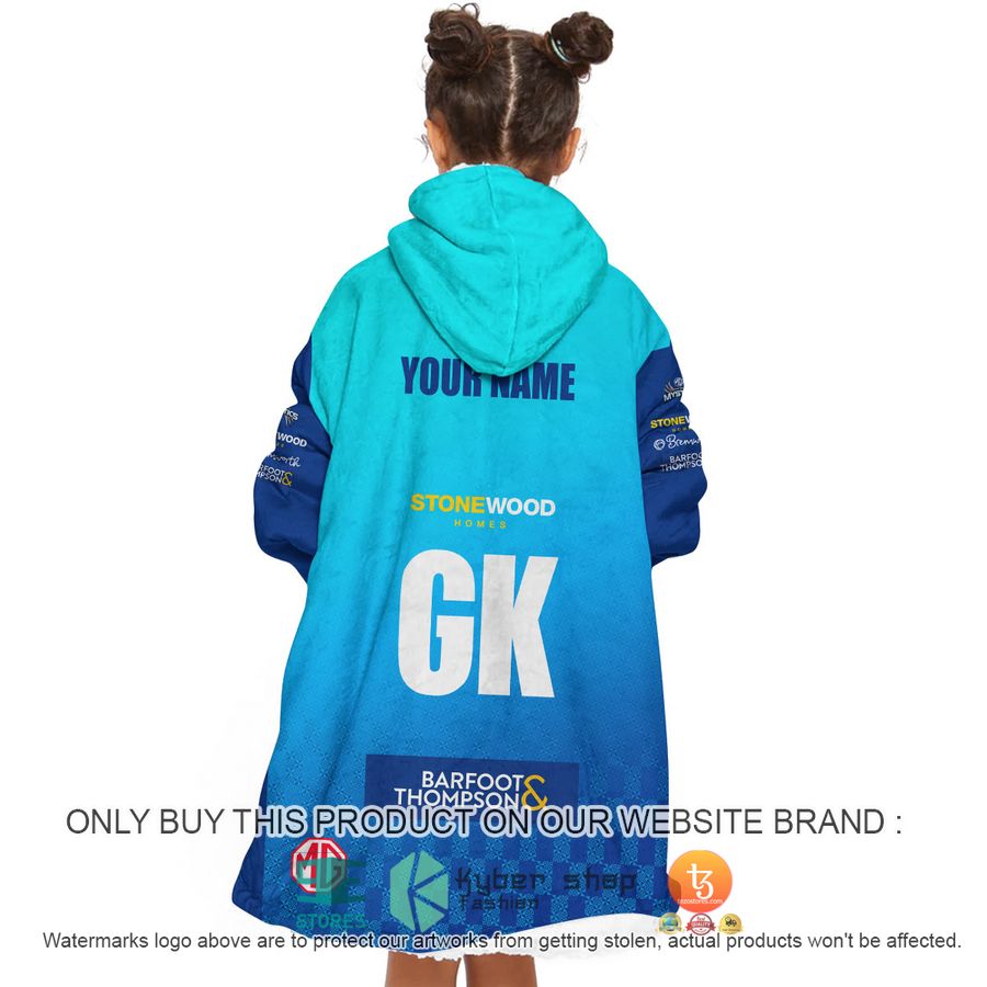 NEW Personalized Netball New Zealand ANZ Northern Mystics Fleece Hoodie Blanket 5 personalized netball new zealand anz northern mystics sherpa hoodie blanket 5 10366