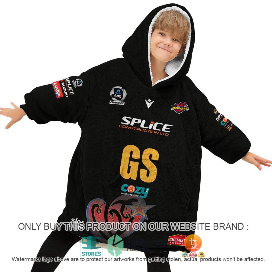 NEW Personalized Netball New Zealand ANZ Waikato Fleece Hoodie Blanket 4 personalized netball new zealand anz waikato sherpa hoodie blanket 4 41399