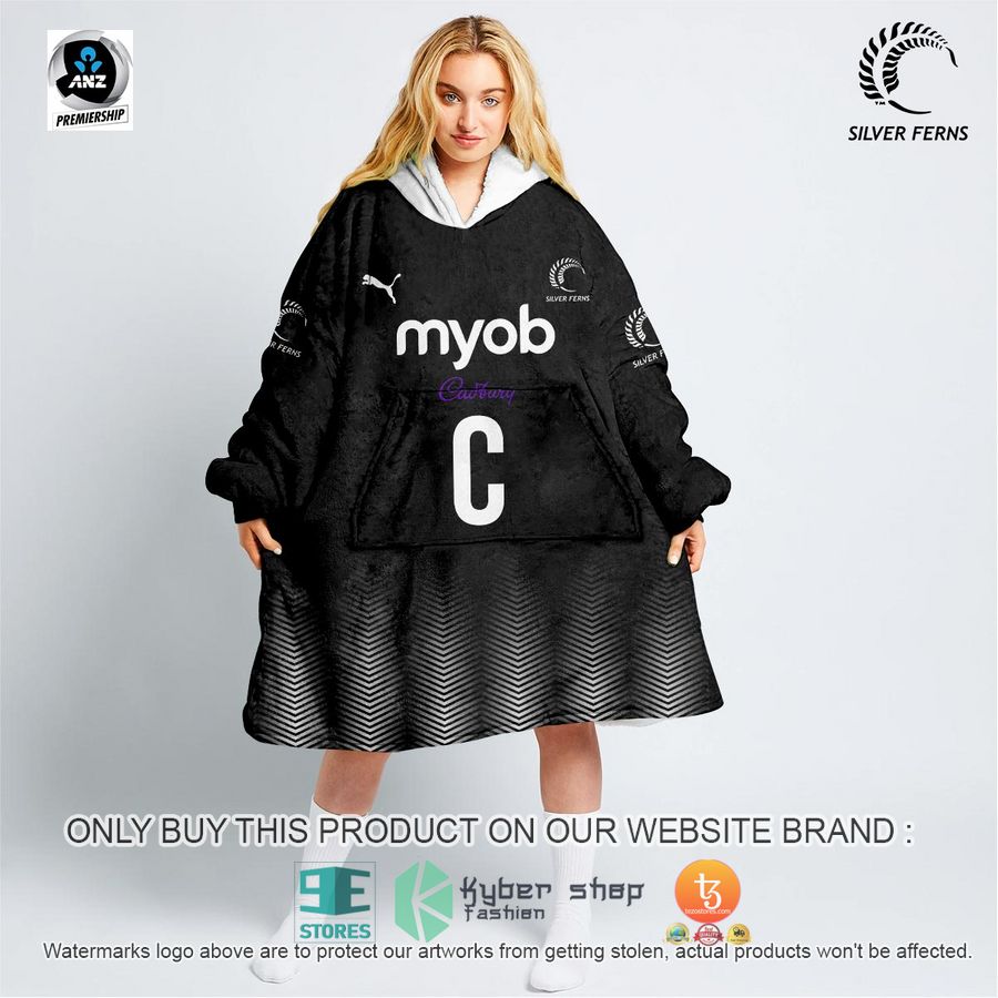 NEW Personalized Netball New Zealand Silver Ferns Fleece Hoodie Blanket 1 personalized netball new zealand silver ferns sherpa hoodie blanket 1 96138