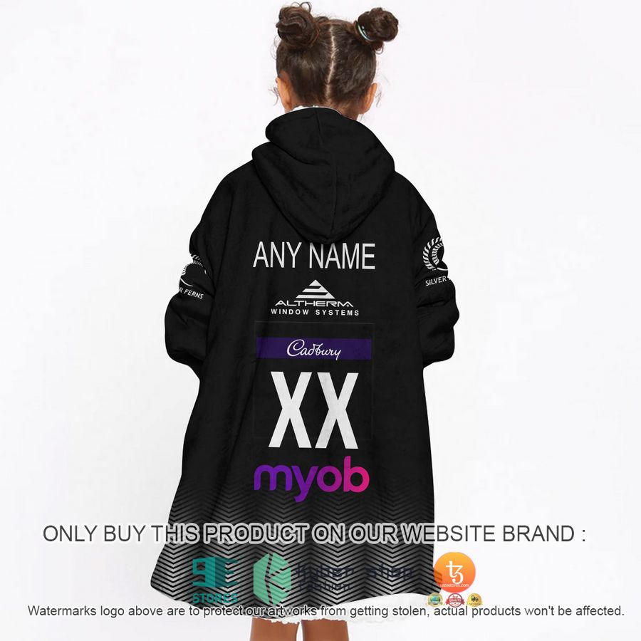 NEW Personalized Netball New Zealand Silver Ferns Fleece Hoodie Blanket 5 personalized netball new zealand silver ferns sherpa hoodie blanket 5 82411