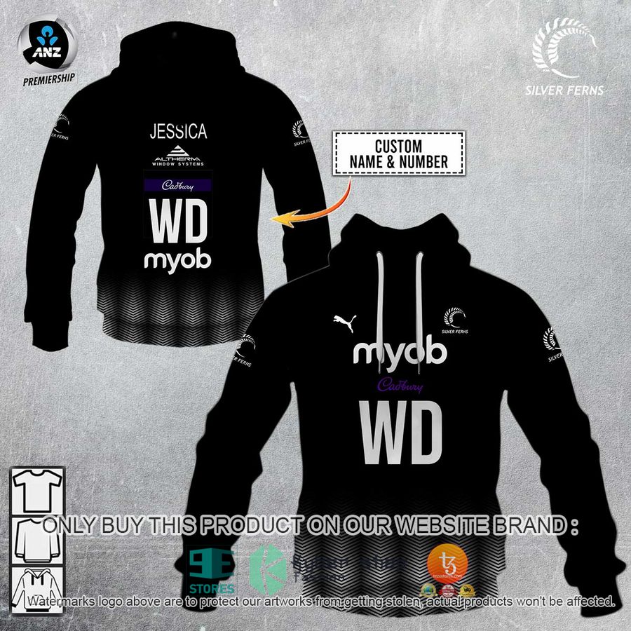 personalized netball nz silver ferns shirt hoodie 1 10666