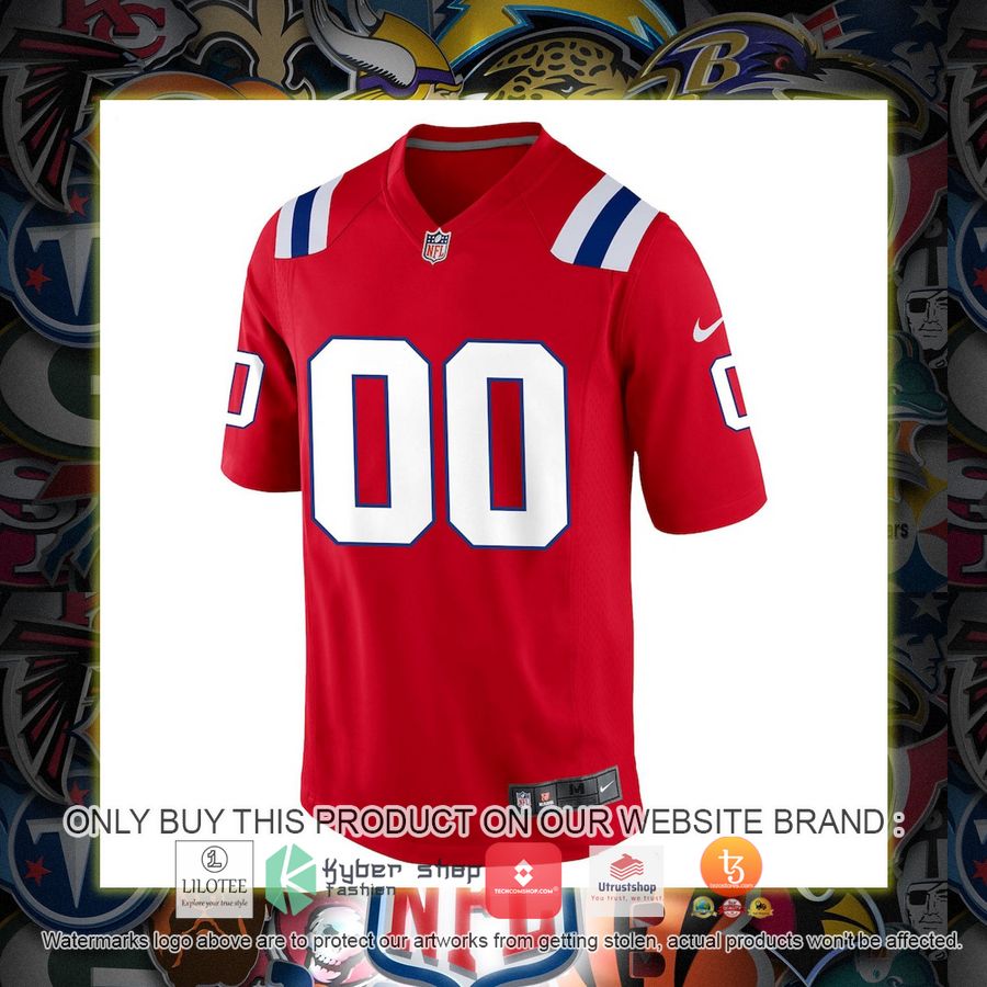 HOT New England Patriots Nike Alternate Red Personalized Football Jersey 2 personalized new england patriots nike alternate red football jersey 2 31902