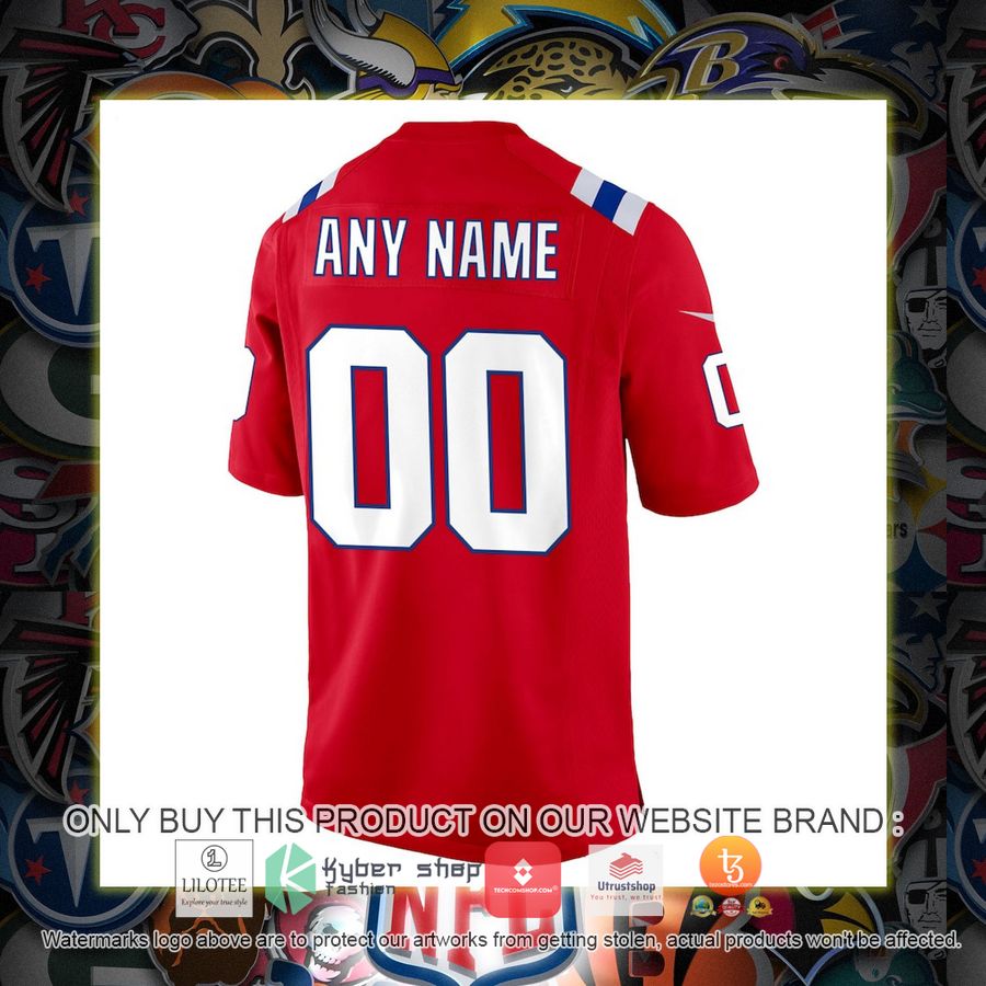 HOT New England Patriots Nike Alternate Red Personalized Football Jersey 3 personalized new england patriots nike alternate red football jersey 3 92420