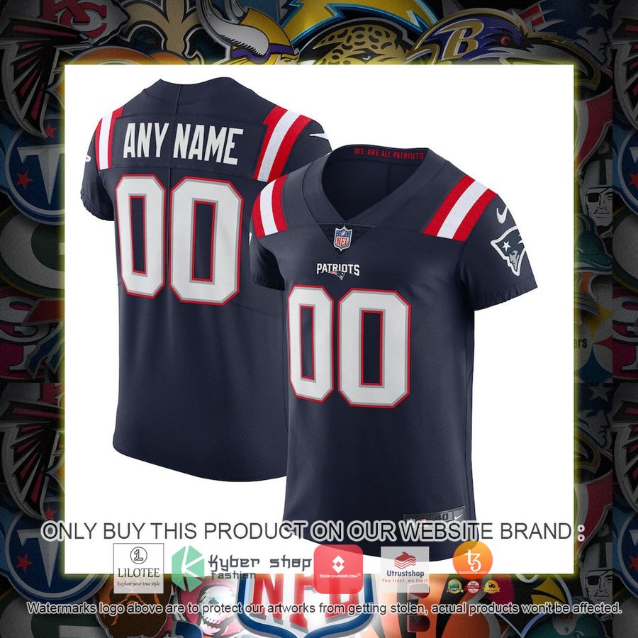HOT New England Patriots Nike Vapor Elite Navy Personalized Football Jersey 6 personalized new england patriots nike vapor elite navy football jersey 1 50907