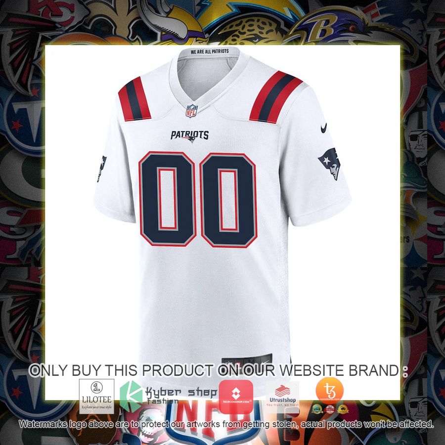 HOT New England Patriots Nike White Personalized Football Jersey 2 personalized new england patriots nike white football jersey 2 4497