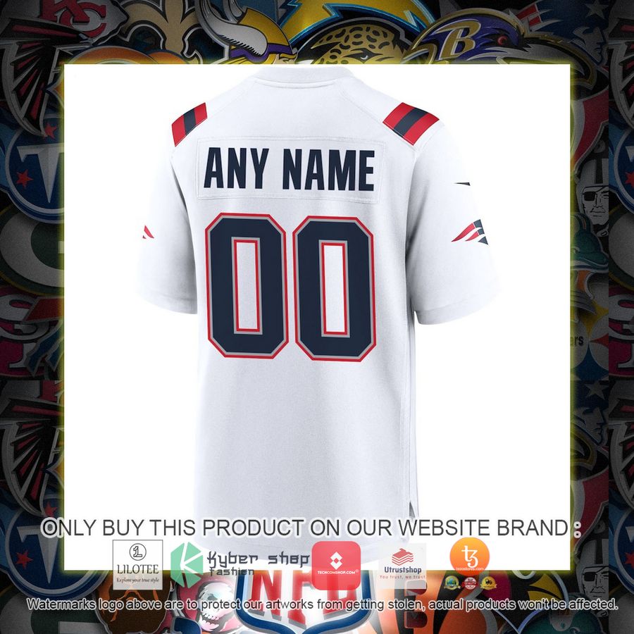 HOT New England Patriots Nike White Personalized Football Jersey 3 personalized new england patriots nike white football jersey 3 1616