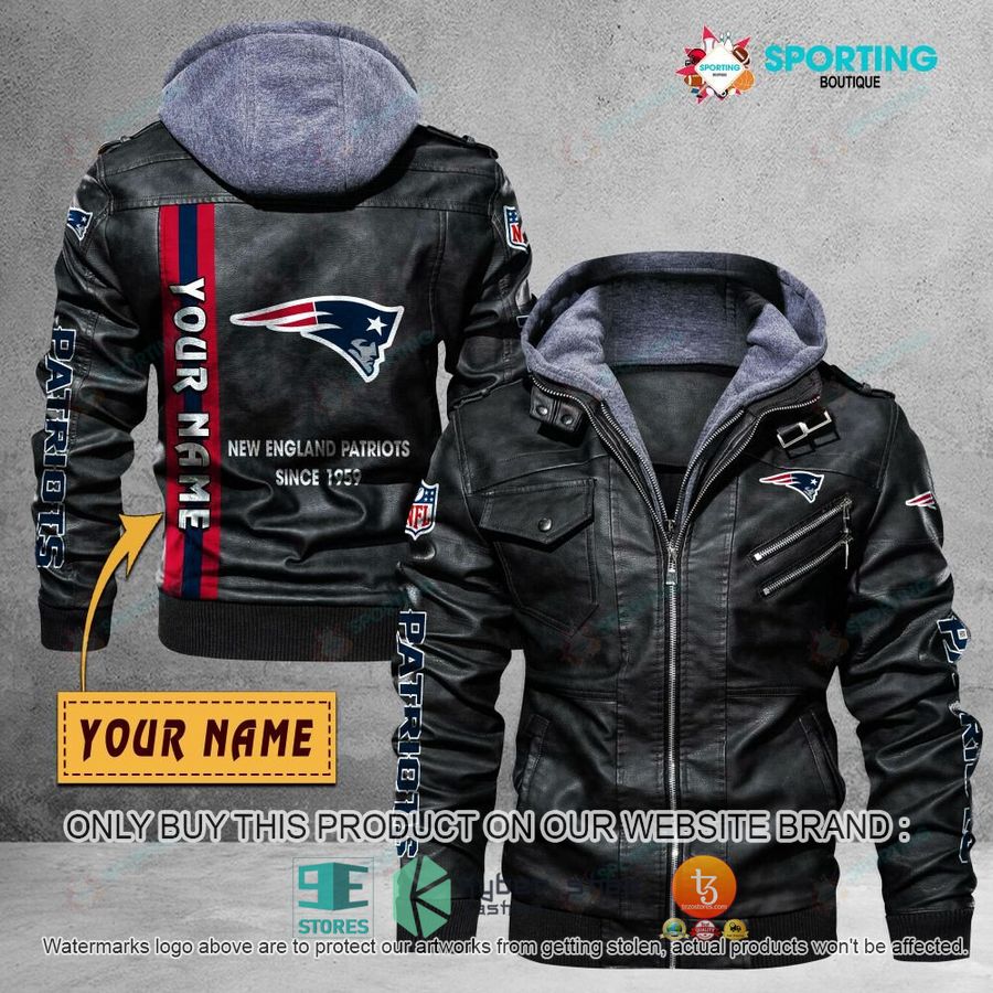 personalized new england patriots since 1959 leather jacket 1 13102