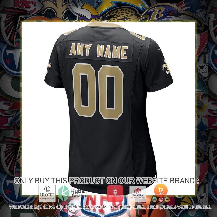 HOT New Orleans Saints Nike Women's Black Personalized Football Jersey 3 personalized new orleans saints nike womens black football jersey 3 71847