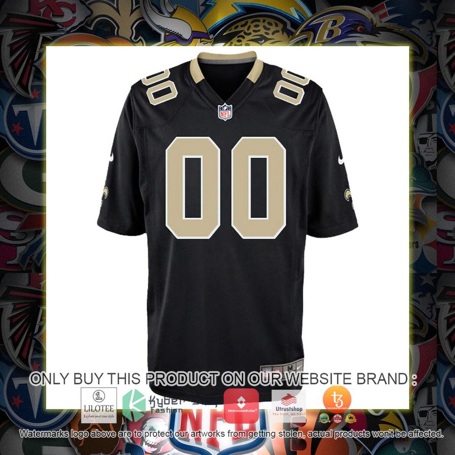 HOT New Orleans Saints Nike Youth Black Personalized Football Jersey 2 personalized new orleans saints nike youth black football jersey 2 29583