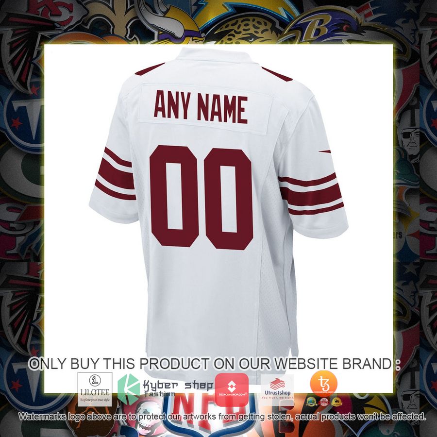HOT New York Giants Nike White Personalized Football Jersey 3 personalized new york giants nike white football jersey 3 54697
