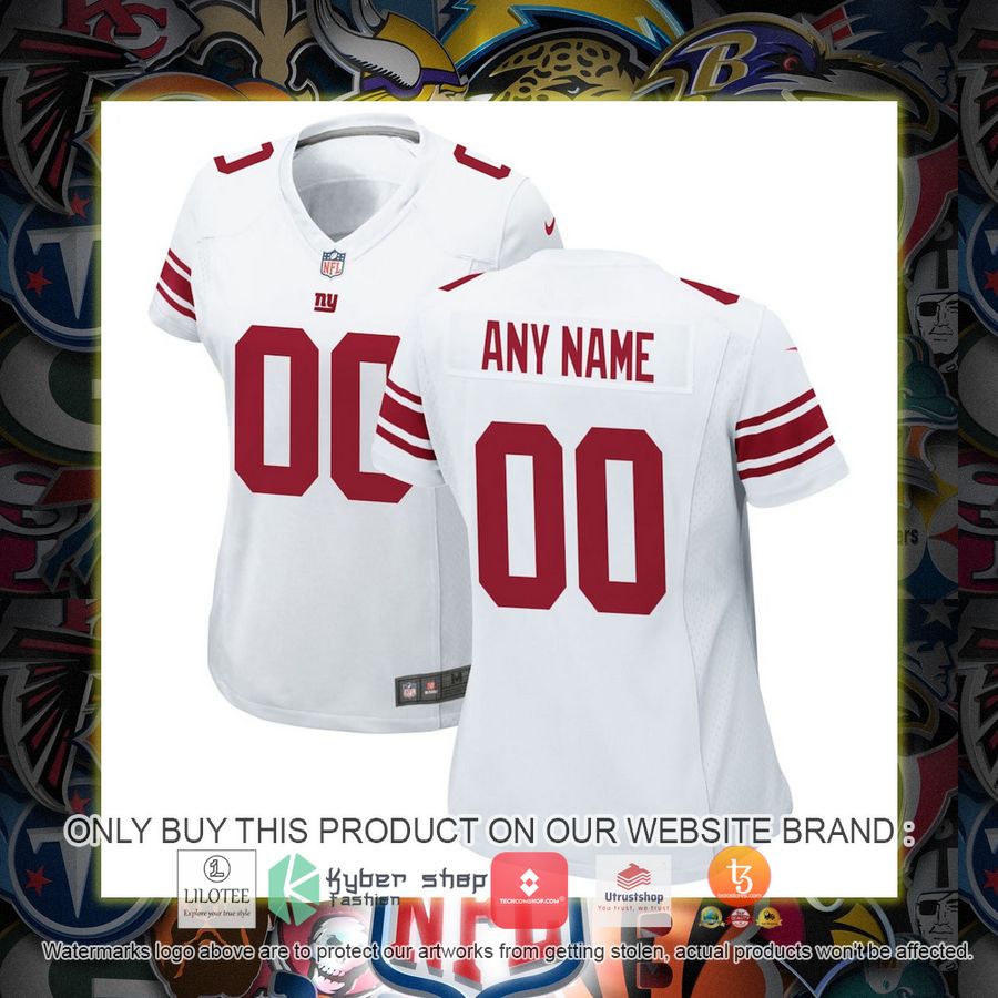 personalized new york giants nike womens white football jersey 1 75655