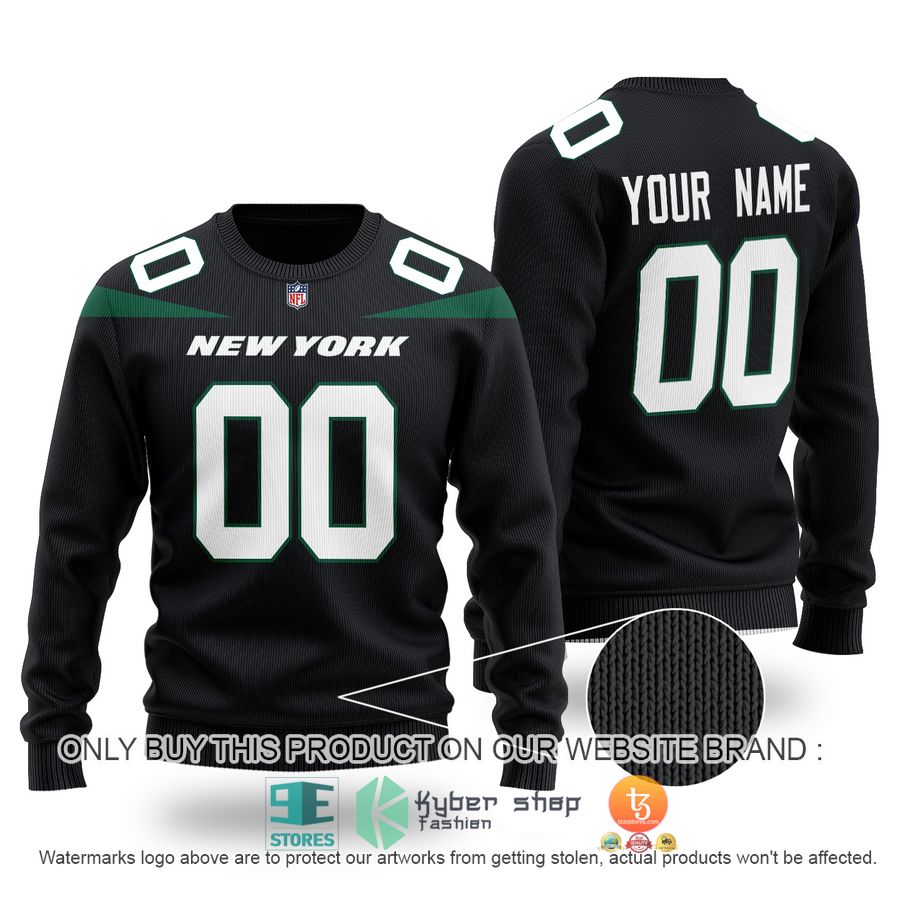 personalized new york jets nfl black sweater 1 81590
