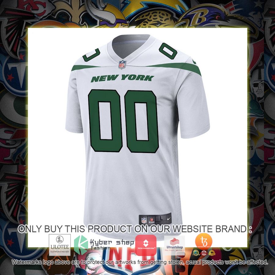 HOT New York Jets Nike White Personalized Football Jersey 2 personalized new york jets nike white football jersey 2 79199