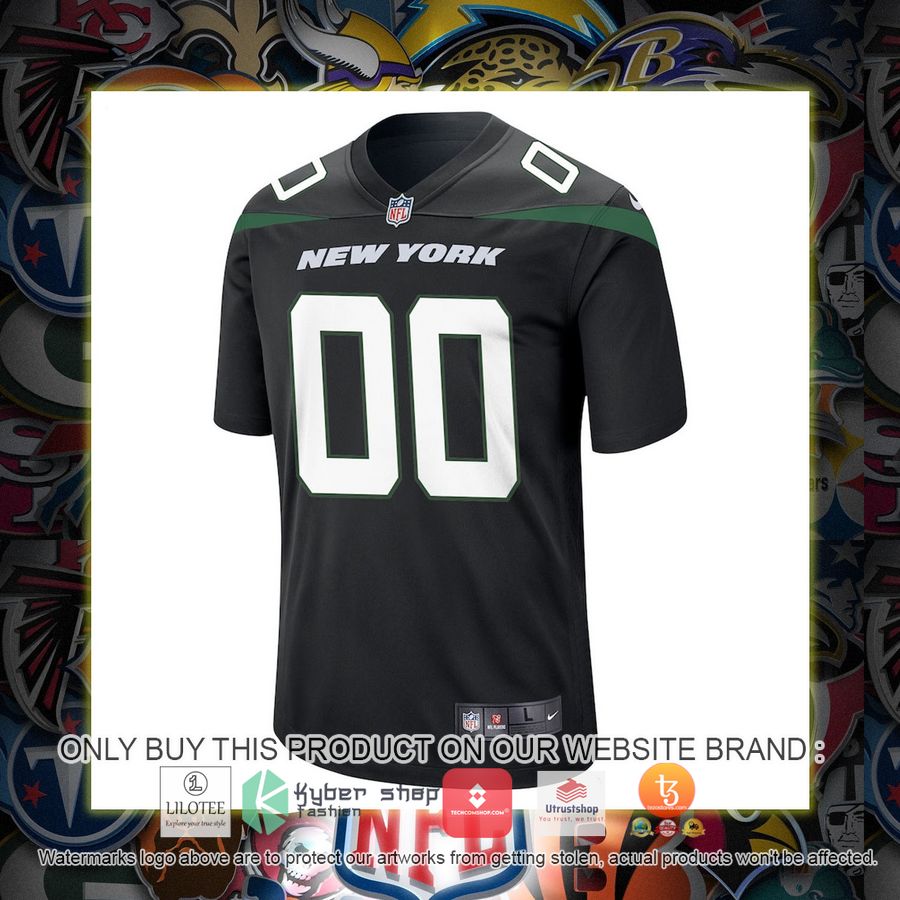 HOT New York Jets Nike Youth Black Personalized Football Jersey 2 personalized new york jets nike youth black football jersey 2 35707