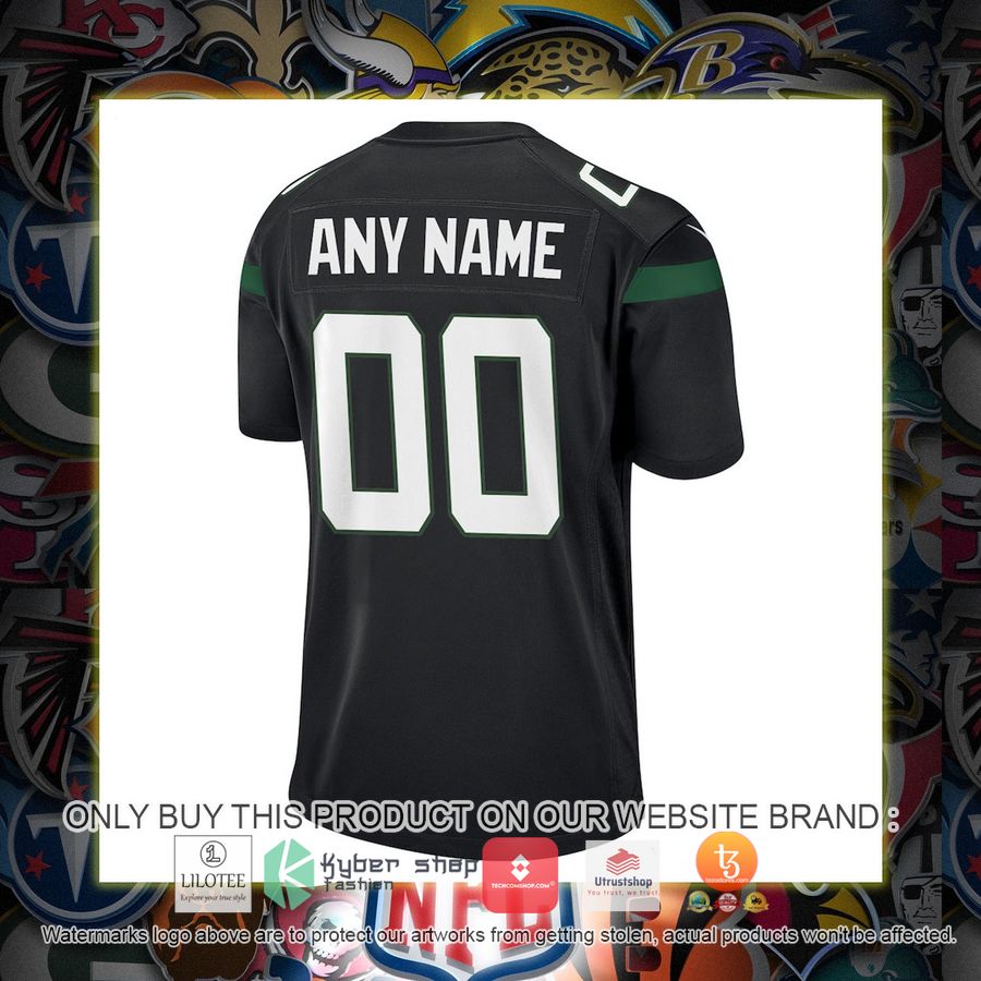 HOT New York Jets Nike Youth Black Personalized Football Jersey 3 personalized new york jets nike youth black football jersey 3 5708