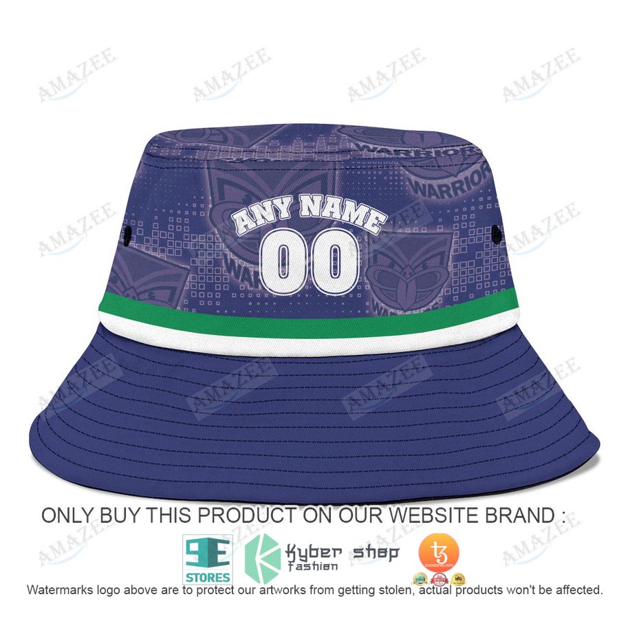 personalized new zealand warriors purple bucket hat 2 80345