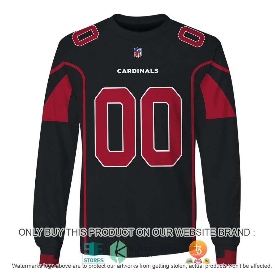 personalized nfl arizona cardinals black red shirt hoodie 5 38749