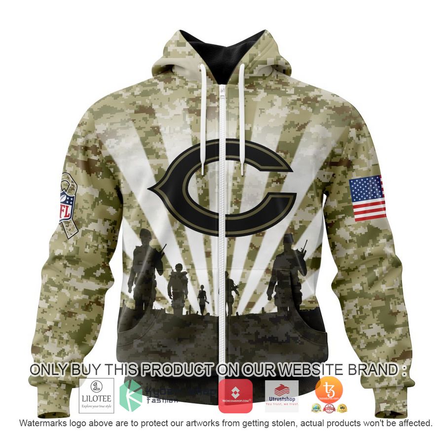 HOT Personalized NFL Chicago Bears Salute To Service Honor Veterans And Their Families 3D Shirt, Hoodie 2 personalized nfl chicago bears salute to service honor veterans and their families 3d shirt hoodie 2 61946