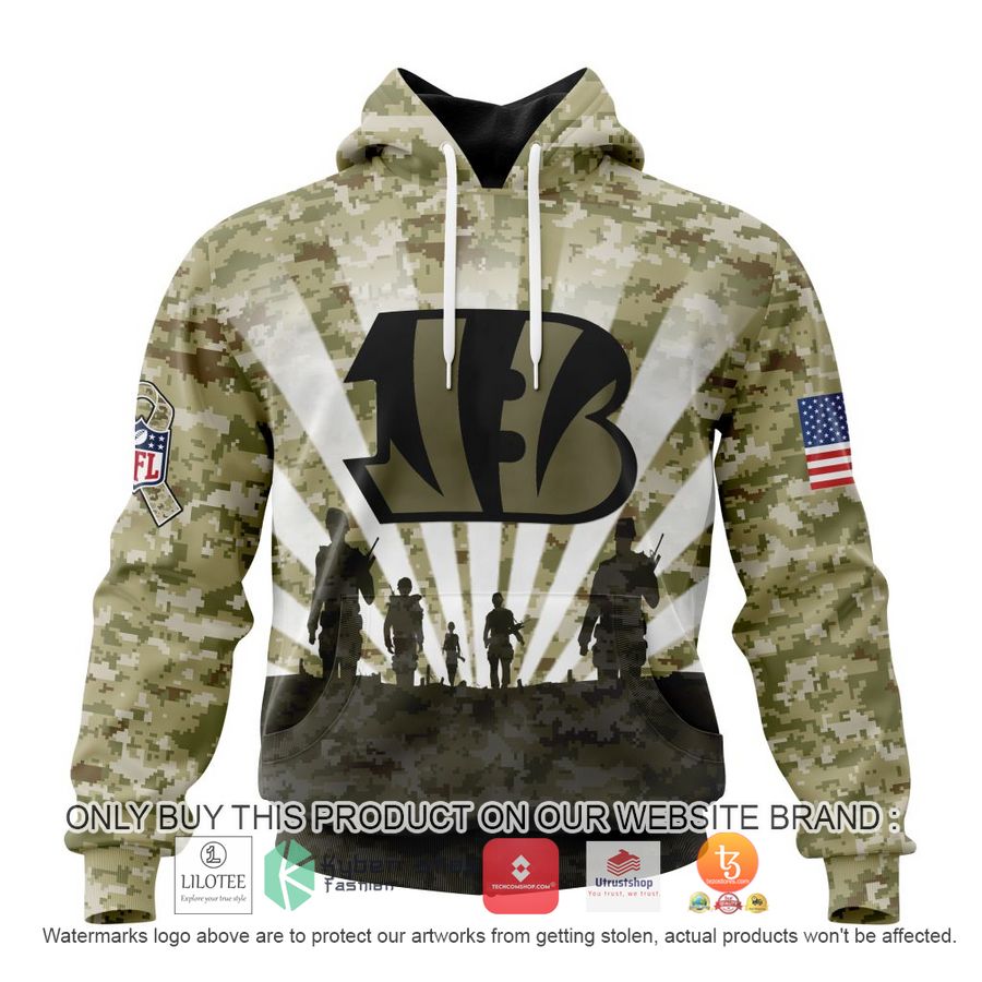 HOT Personalized NFL Cincinnati Bengals Salute To Service Honor Veterans And Their Families 3D Shirt, Hoodie 1 personalized nfl cincinnati bengals salute to service honor veterans and their families 3d shirt hoodie 1 46946