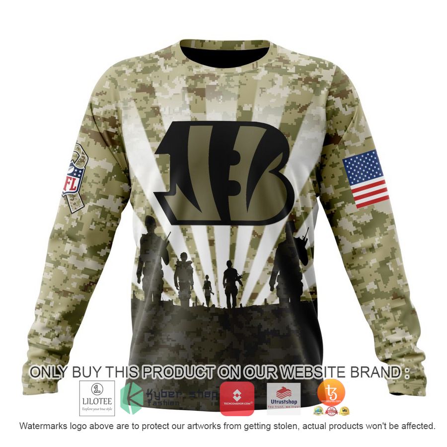HOT Personalized NFL Cincinnati Bengals Salute To Service Honor Veterans And Their Families 3D Shirt, Hoodie 6 personalized nfl cincinnati bengals salute to service honor veterans and their families 3d shirt hoodie 6 74108