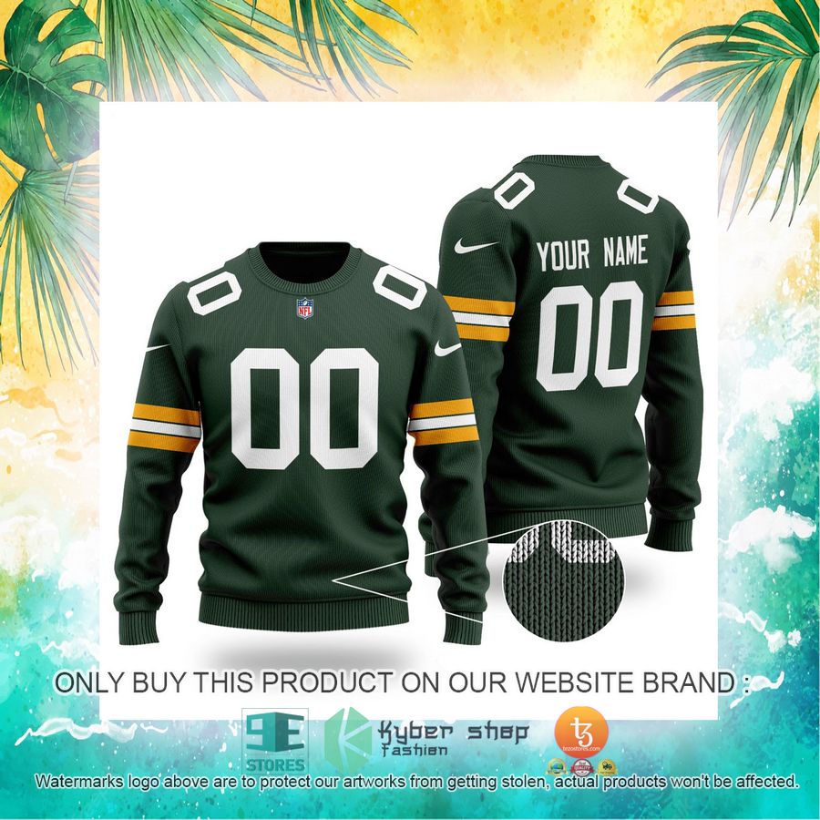 personalized nfl green bay packers green sweater 4 71084