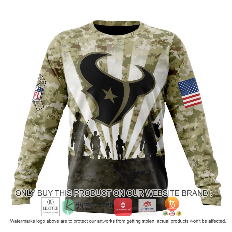 HOT Personalized NFL Houston Texans Salute To Service Honor Veterans And Their Families 3D Shirt, Hoodie 6 personalized nfl houston texans salute to service honor veterans and their families 3d shirt hoodie 6 22254