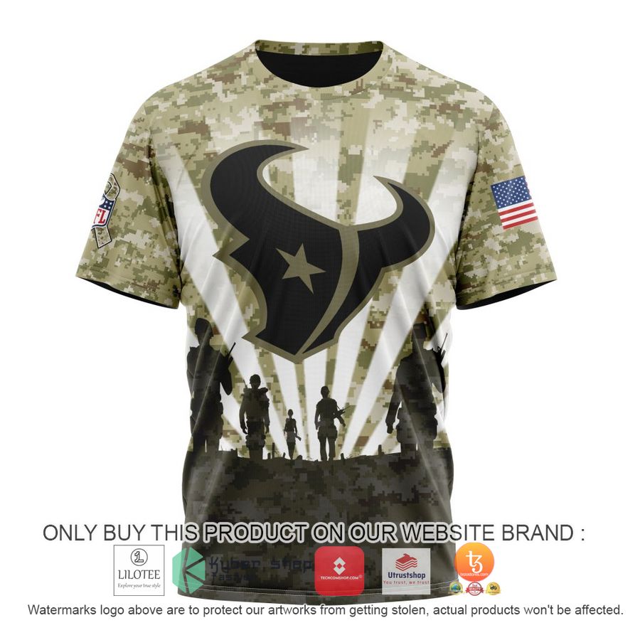 HOT Personalized NFL Houston Texans Salute To Service Honor Veterans And Their Families 3D Shirt, Hoodie 8 personalized nfl houston texans salute to service honor veterans and their families 3d shirt hoodie 8 76299