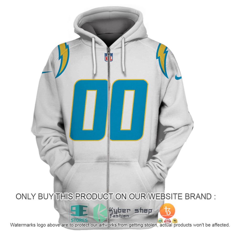 personalized nfl los angeles chargers white shirt hoodie 3 26072