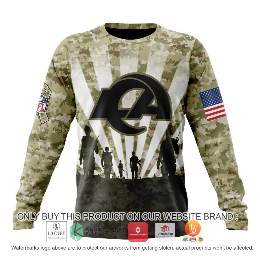 HOT Personalized NFL Los Angeles Rams Salute To Service Honor Veterans And Their Families 3D Shirt, Hoodie 6 personalized nfl los angeles rams salute to service honor veterans and their families 3d shirt hoodie 6 12838