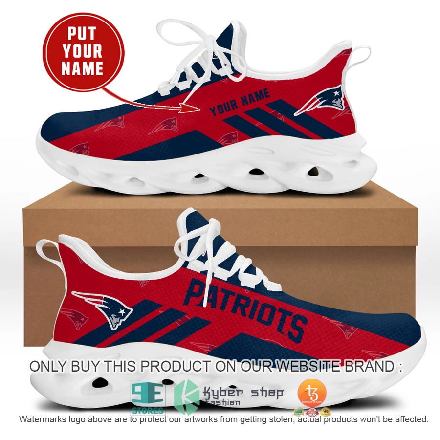 personalized nfl new england patriots red max soul shoes 1 4687